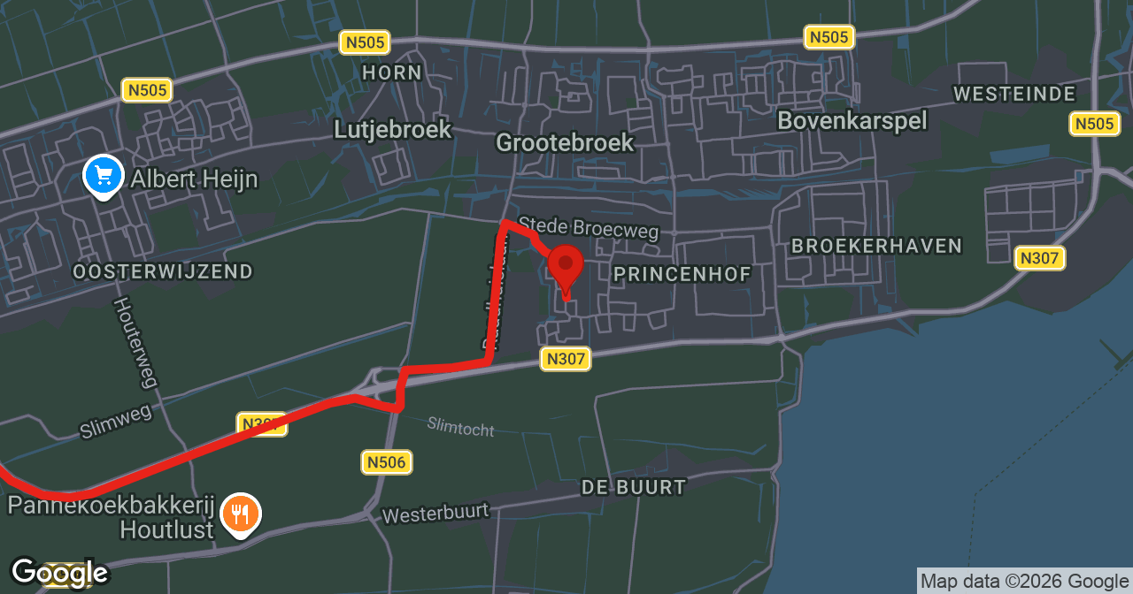 Kaart van de meldlocatie
