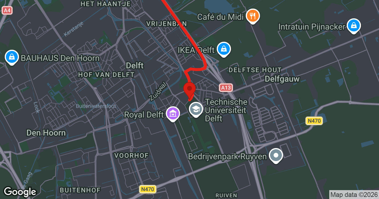 Kaart van de meldlocatie