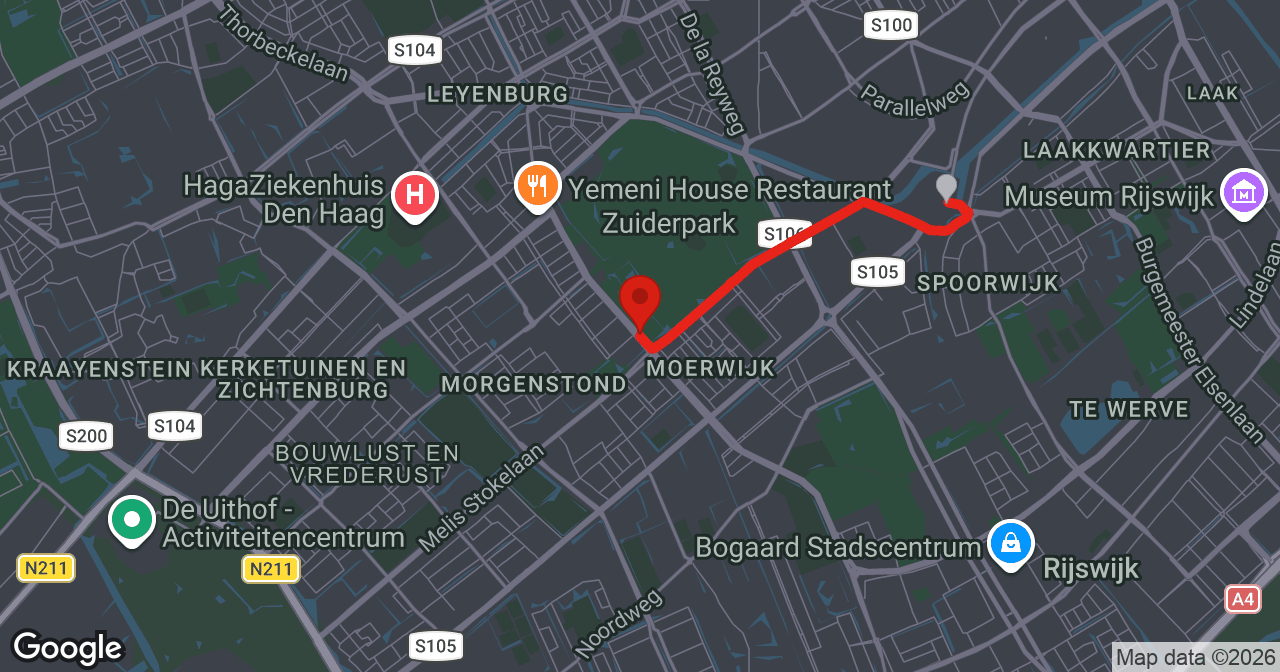 Kaart van de meldlocatie