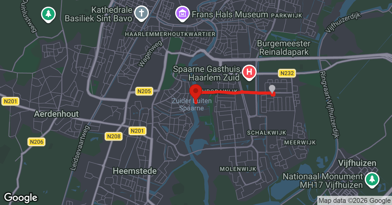 Kaart van de meldlocatie