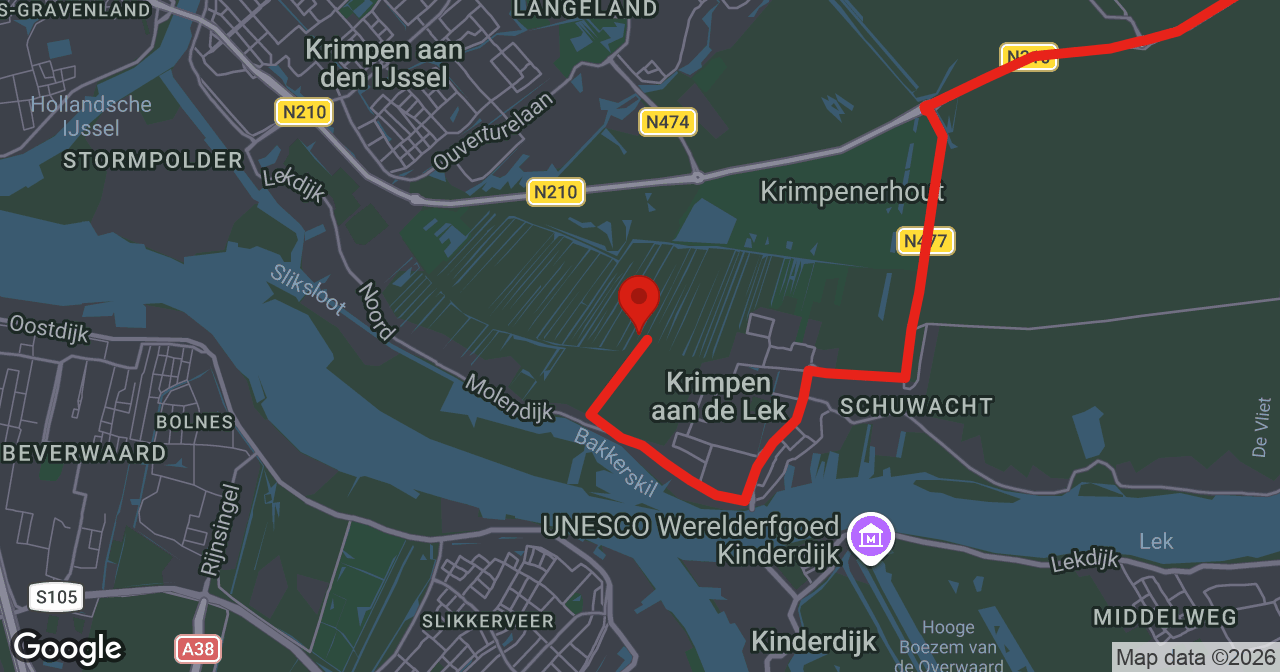 Kaart van de meldlocatie