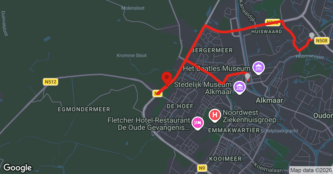 Kaart van de meldlocatie