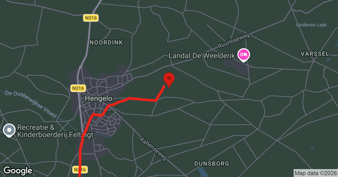 Kaart van de meldlocatie