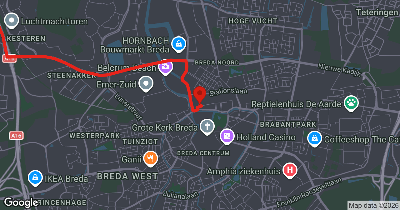 Kaart van de meldlocatie