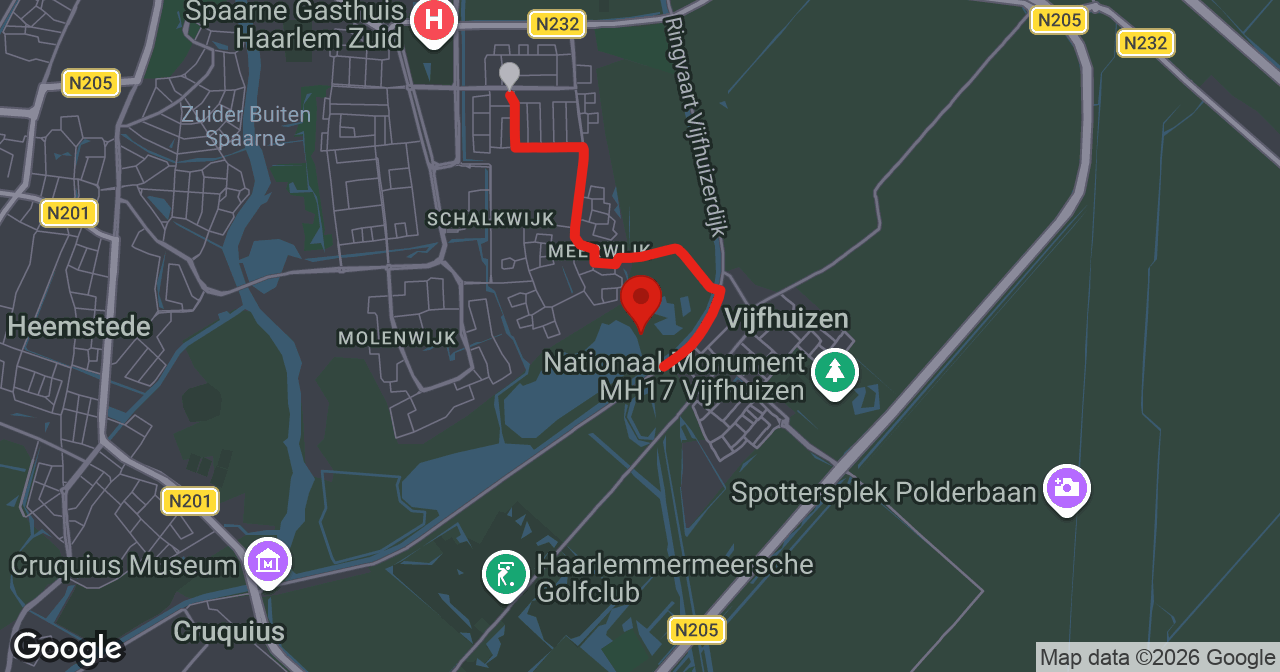 Kaart van de meldlocatie