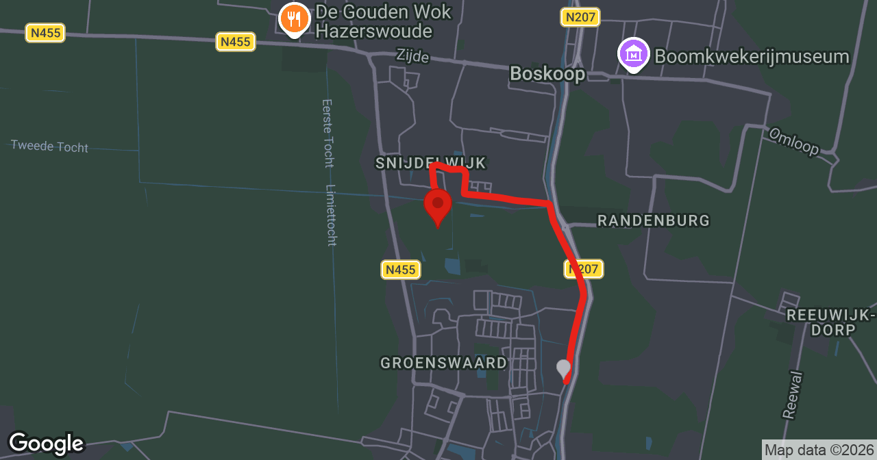 Kaart van de meldlocatie