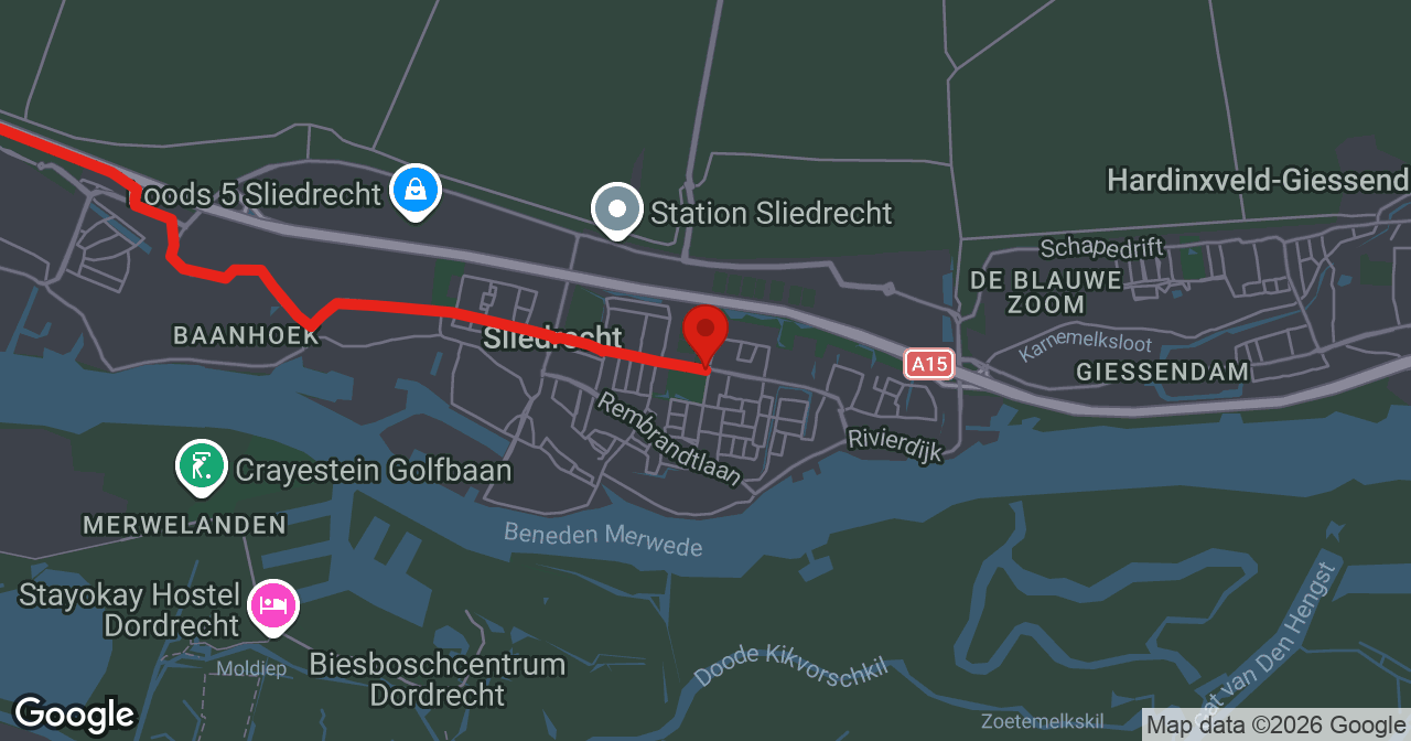 Kaart van de meldlocatie