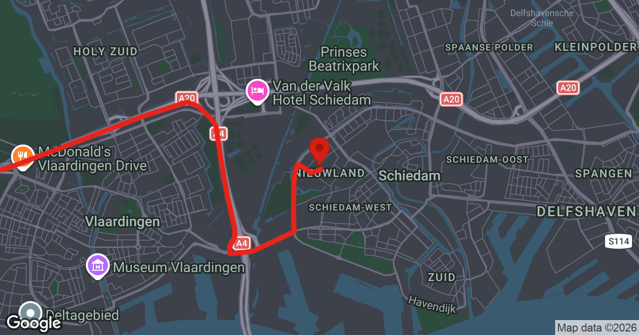 Kaart van de meldlocatie