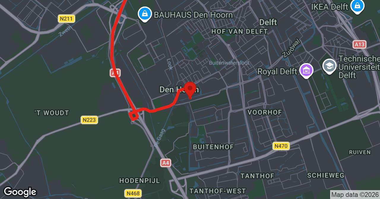 Kaart van de meldlocatie