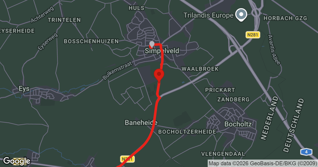 Kaart van de meldlocatie
