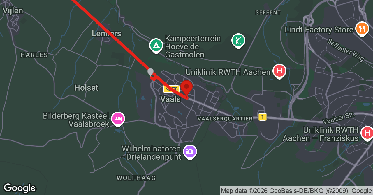 Kaart van de meldlocatie
