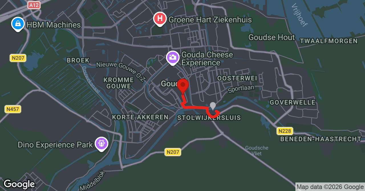 Kaart van de meldlocatie