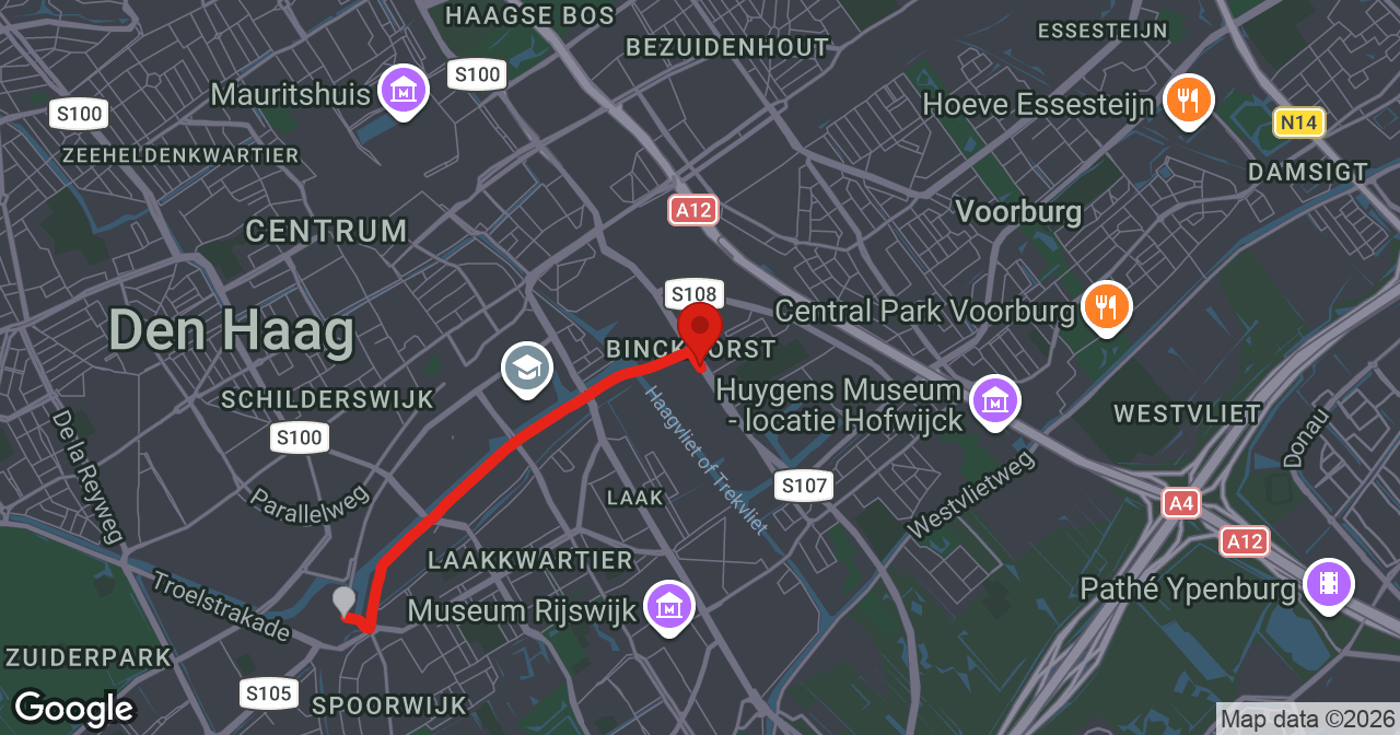 Kaart van de meldlocatie