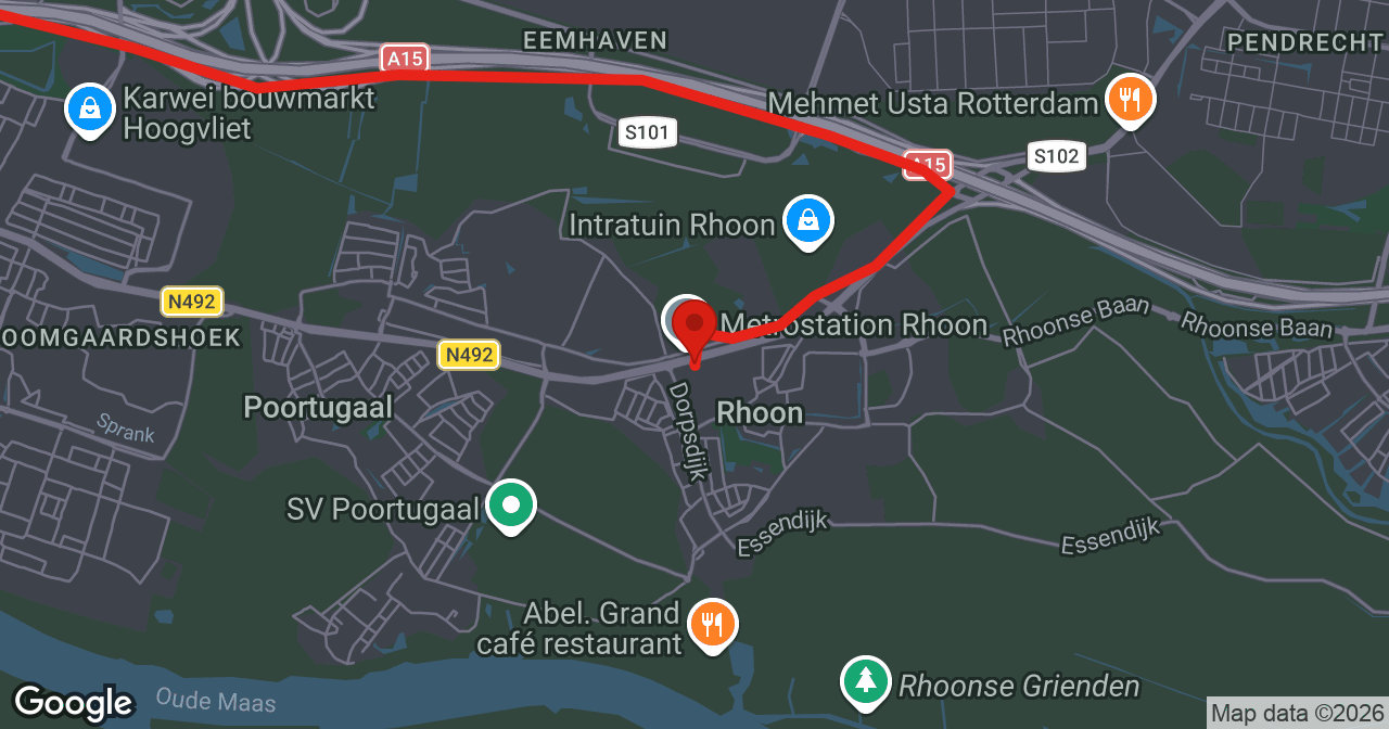 Kaart van de meldlocatie