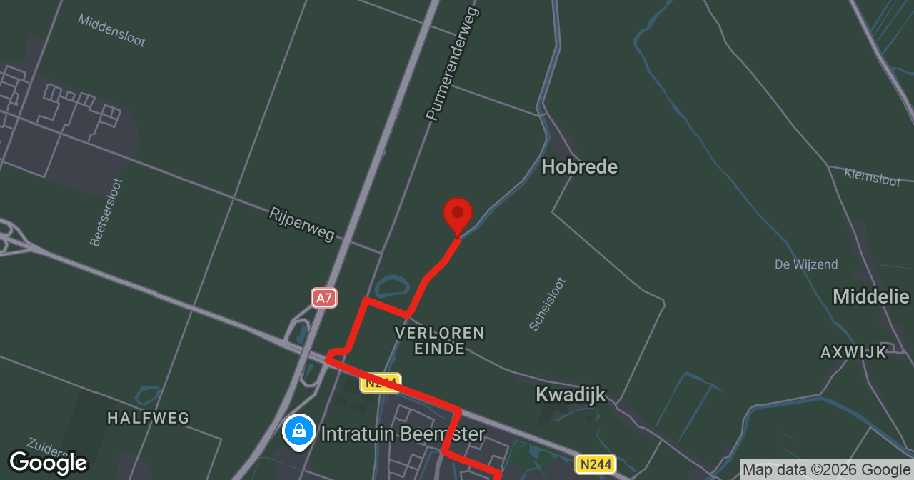 Kaart van de meldlocatie
