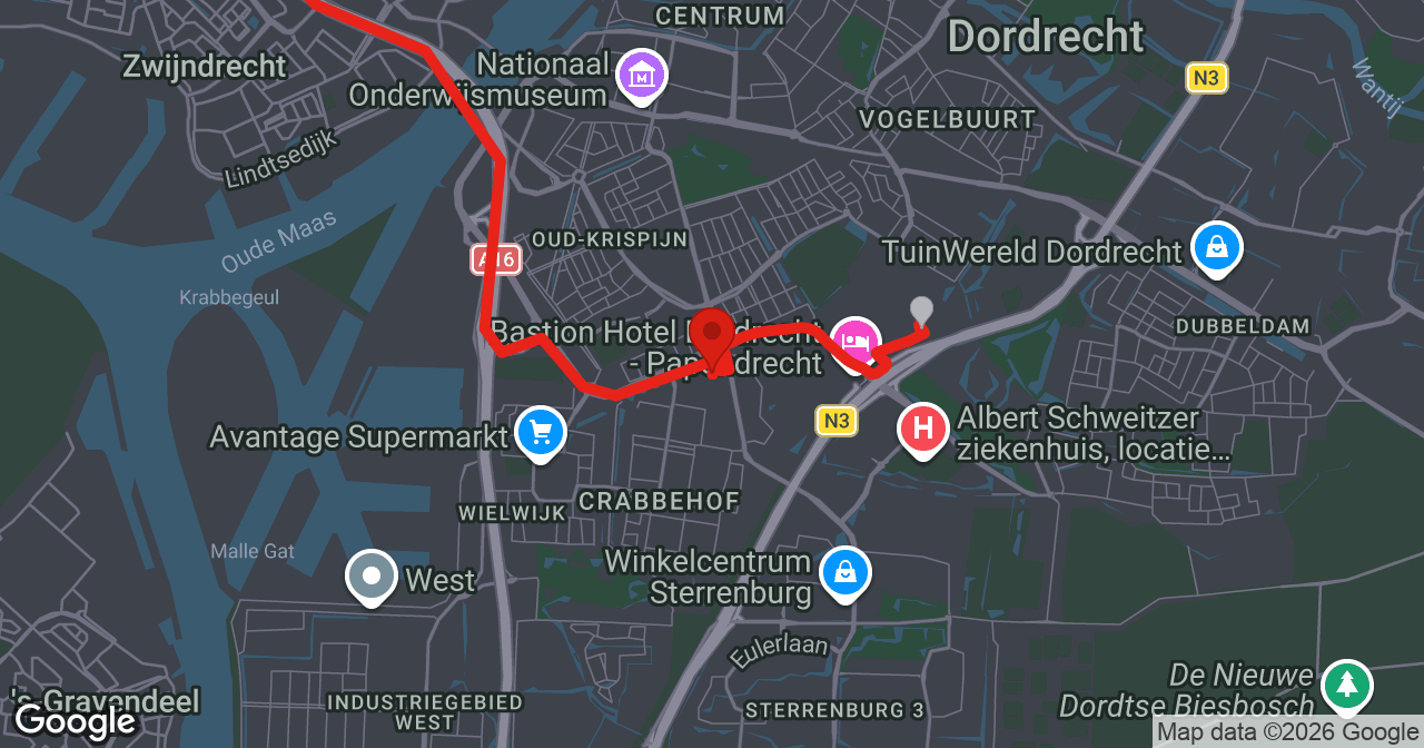 Kaart van de meldlocatie