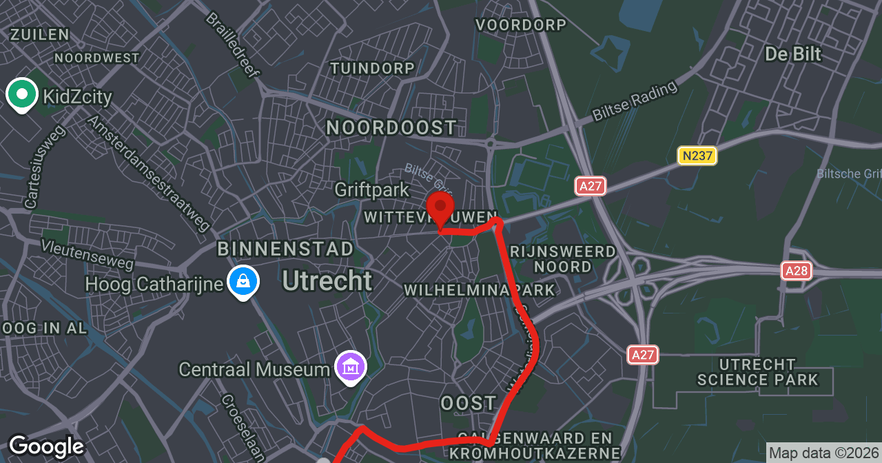 Kaart van de meldlocatie