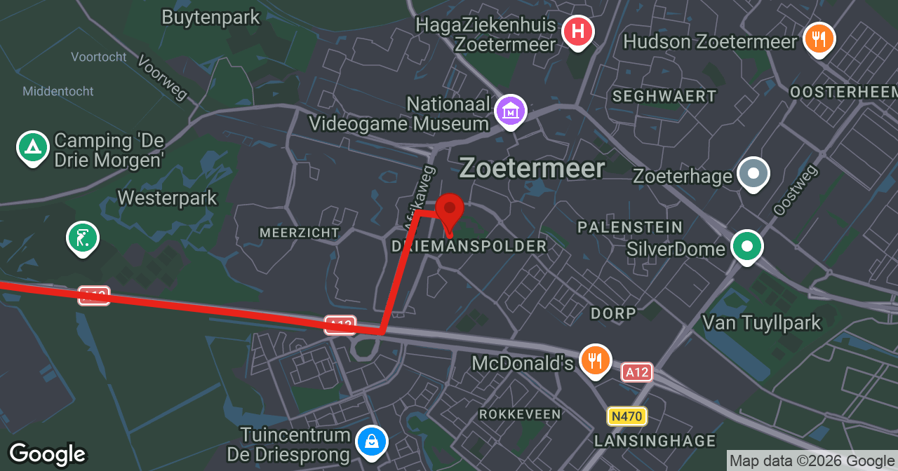 Kaart van de meldlocatie