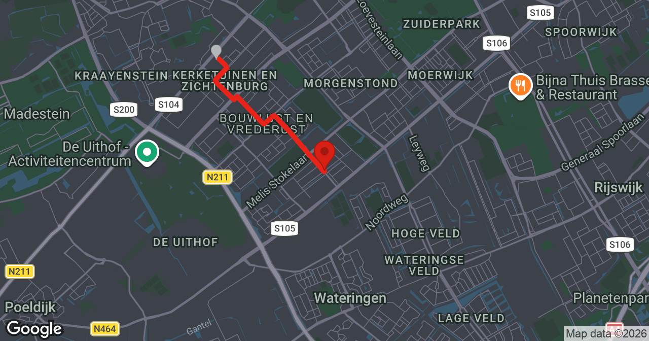 Kaart van de meldlocatie