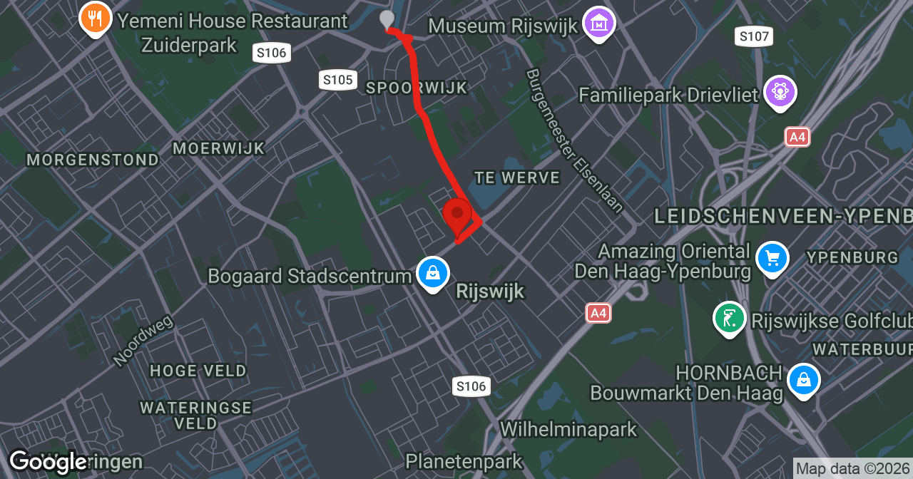 Kaart van de meldlocatie
