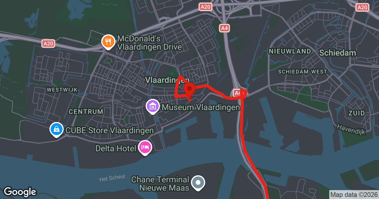 Kaart van de meldlocatie