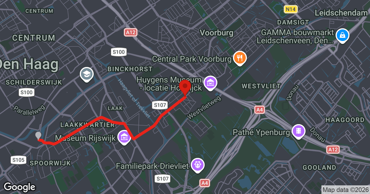 Kaart van de meldlocatie