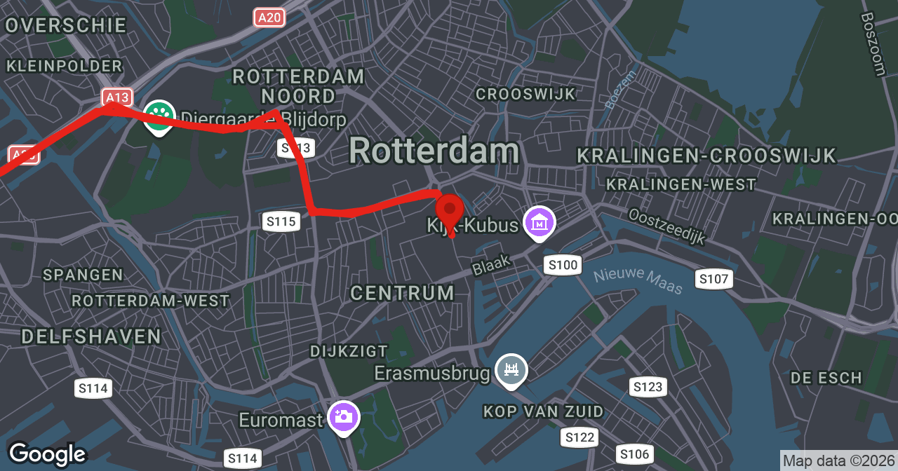 Kaart van de meldlocatie