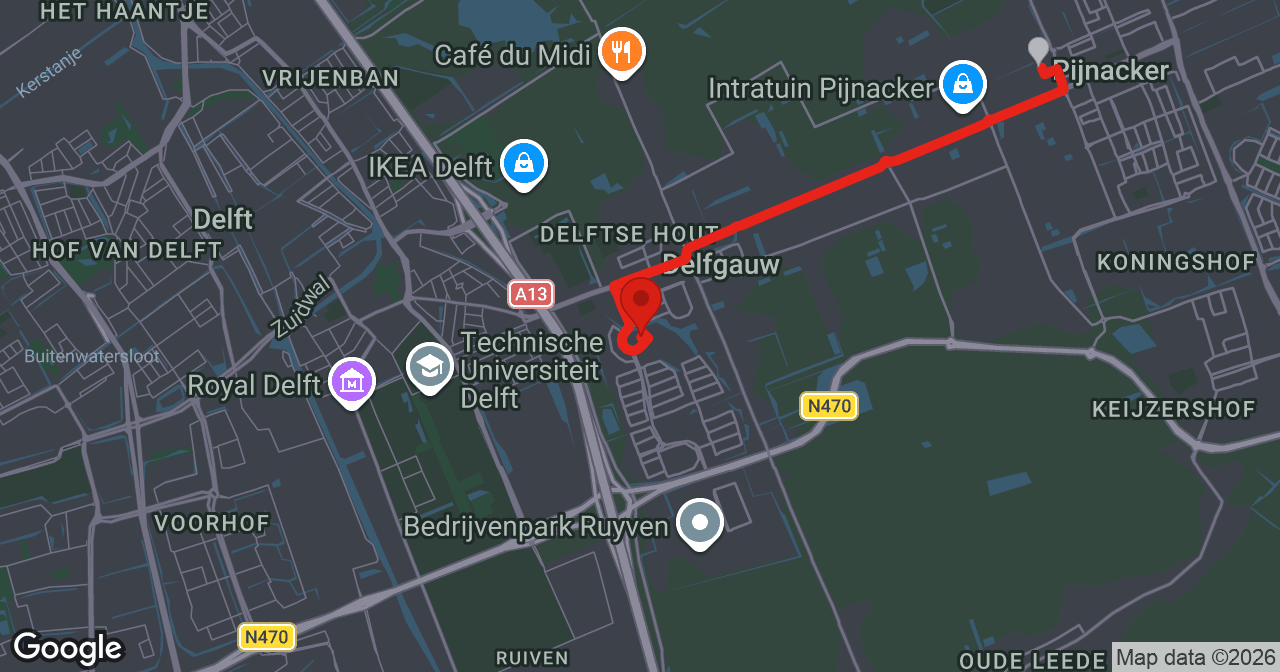 Kaart van de meldlocatie