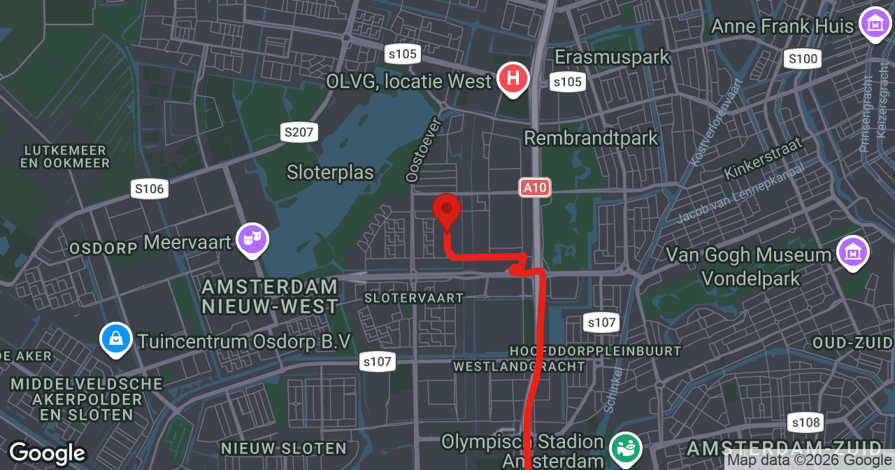 Kaart van de meldlocatie
