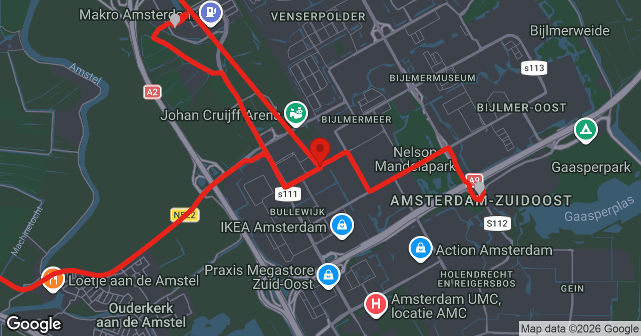 Kaart van de meldlocatie