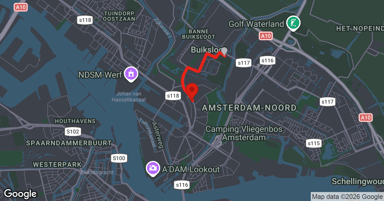 Kaart van de meldlocatie