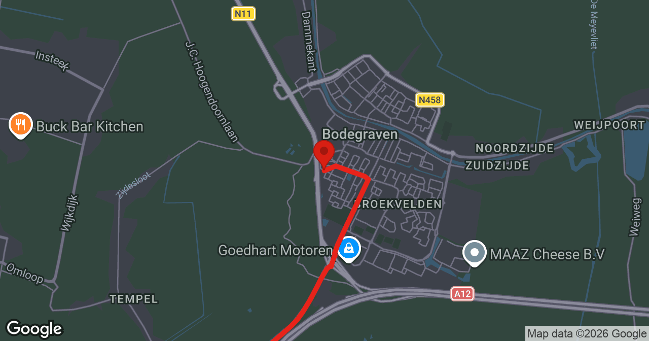 Kaart van de meldlocatie