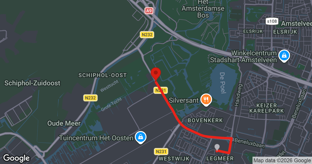 Kaart van de meldlocatie