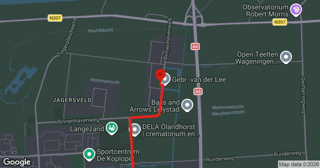Kaart van de meldlocatie