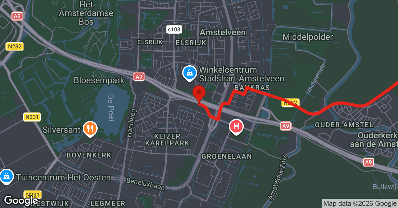 Kaart van de meldlocatie