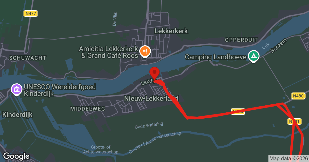 Kaart van de meldlocatie