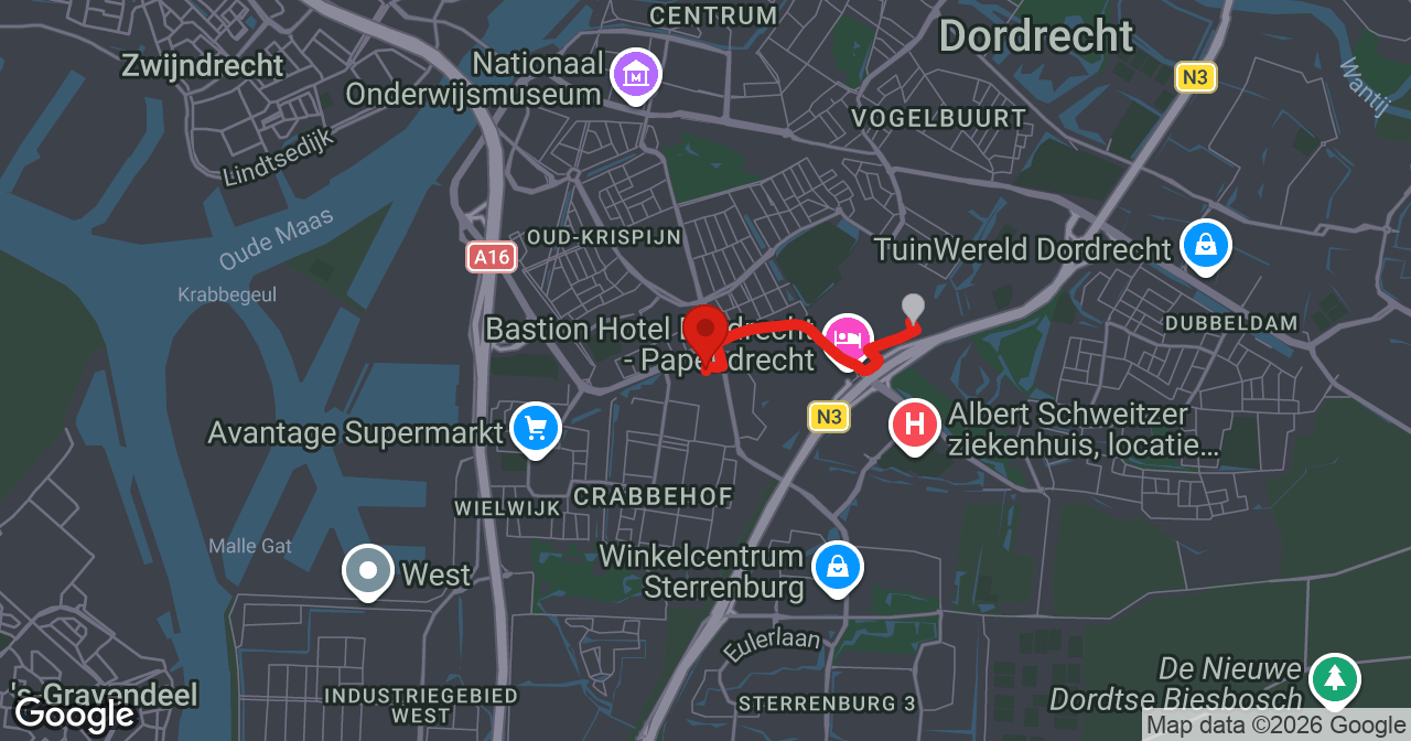 Kaart van de meldlocatie