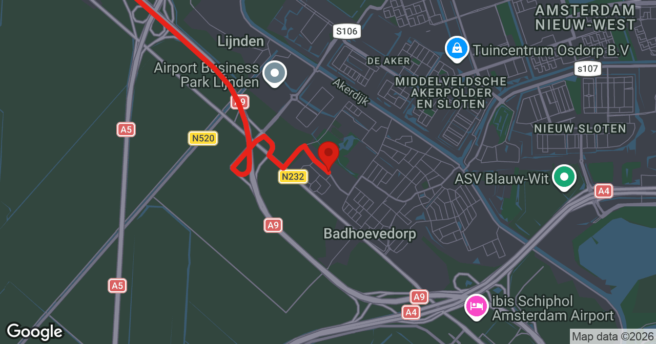 Kaart van de meldlocatie