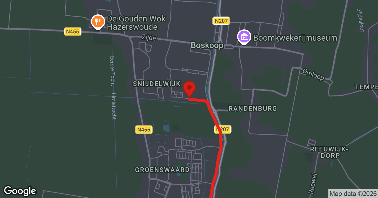 Kaart van de meldlocatie