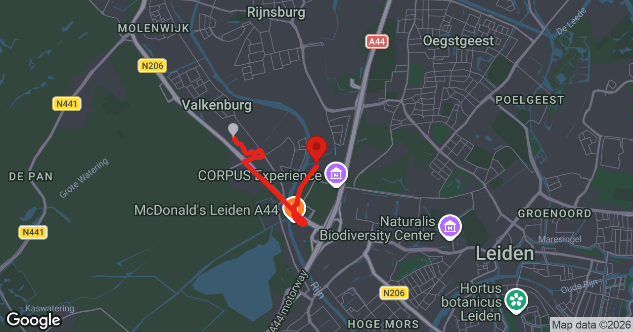 Kaart van de meldlocatie