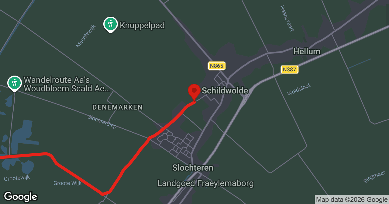 Kaart van de meldlocatie
