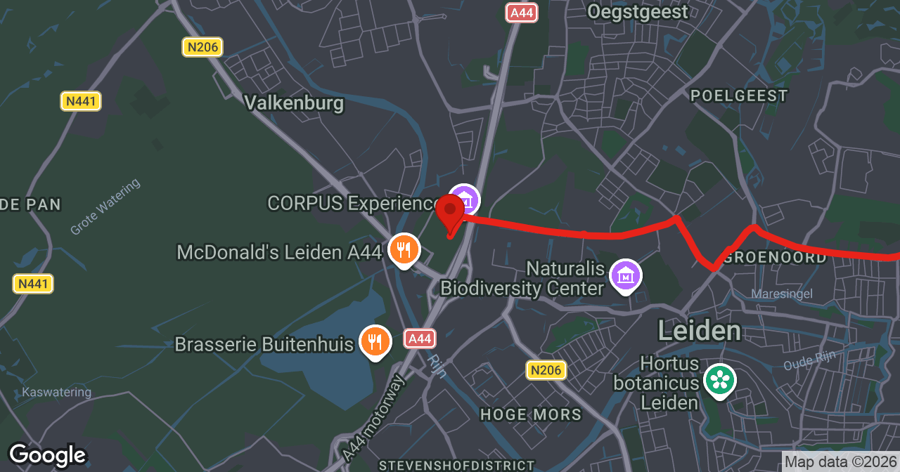 Kaart van de meldlocatie
