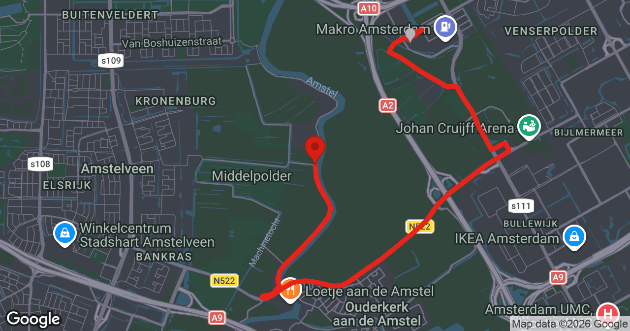 Kaart van de meldlocatie