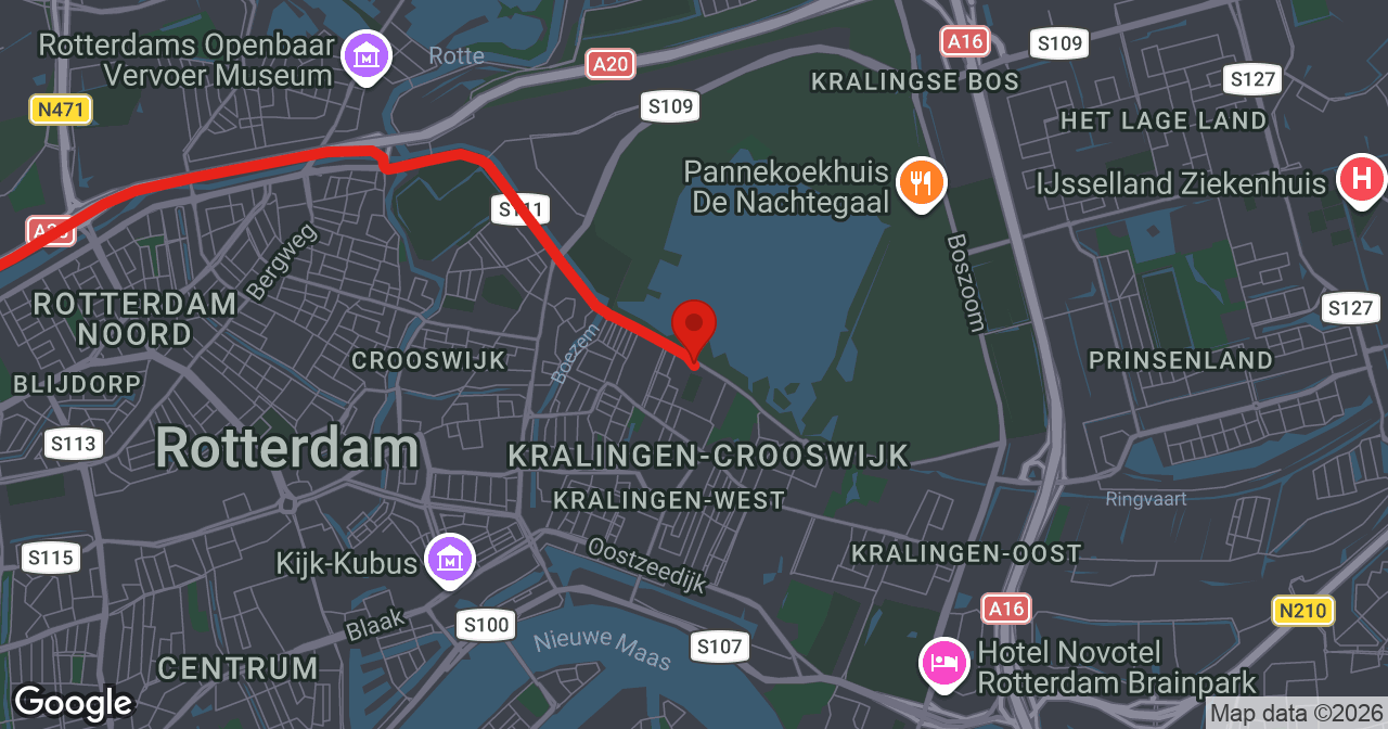 Kaart van de meldlocatie