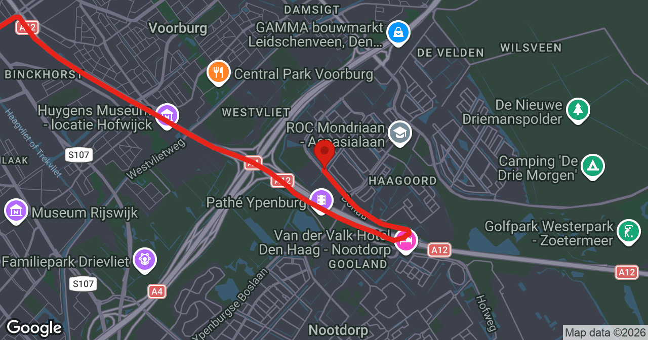Kaart van de meldlocatie