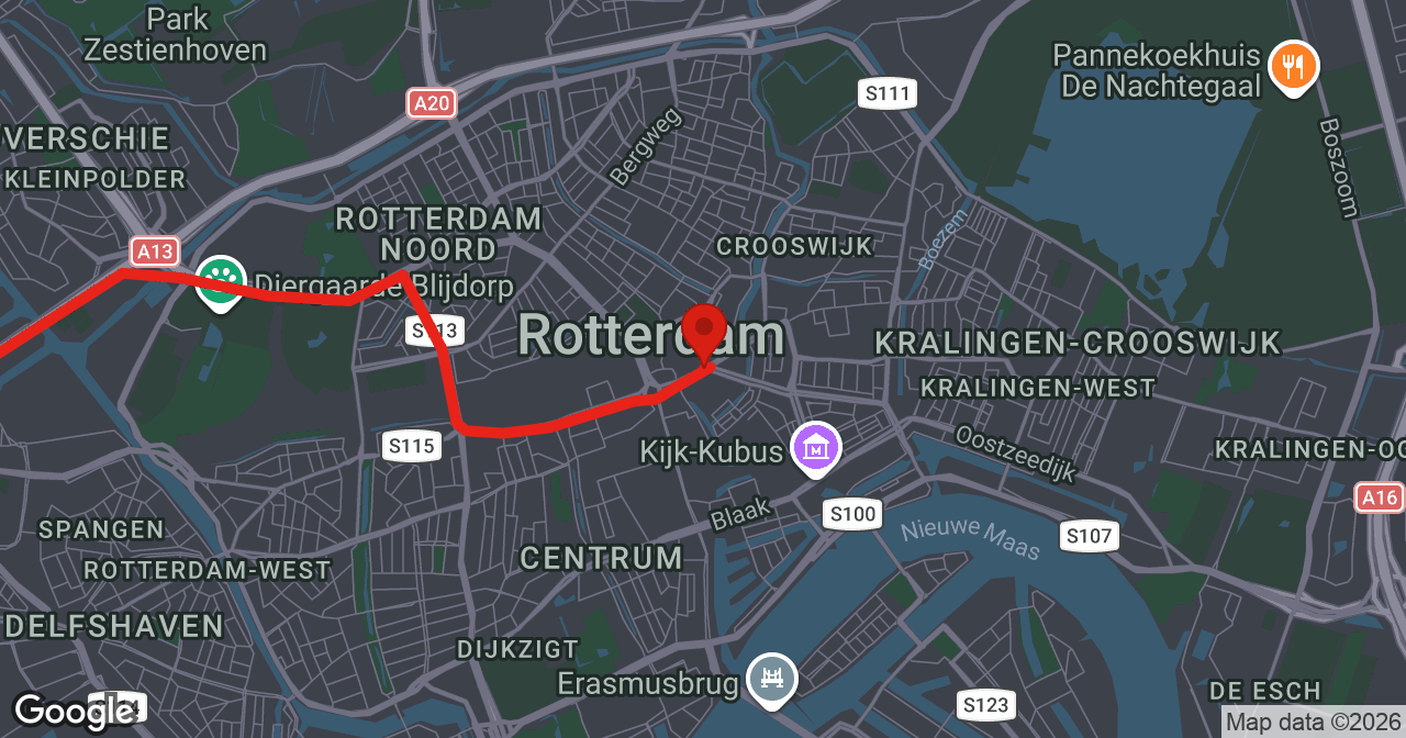 Kaart van de meldlocatie