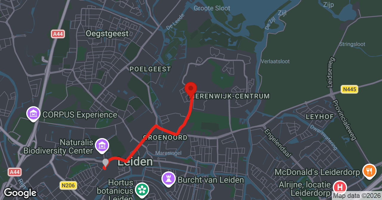 Kaart van de meldlocatie