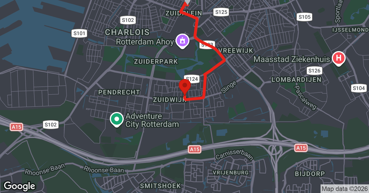 Kaart van de meldlocatie