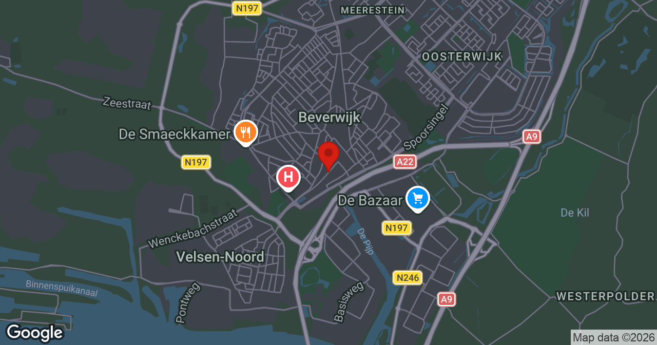 Kaart van de meldlocatie