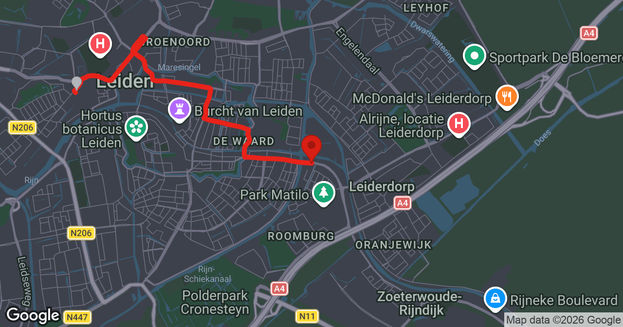 Kaart van de meldlocatie